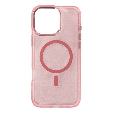 Glitzerndes MagSafe Hülle für iPhone 16 Pro Max - Rosé mit Glitzer Effekten