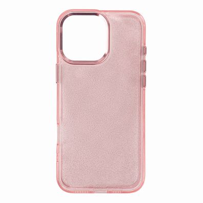 Glitzerndes Schutzhülle für iPhone 16 Pro - Rosa mit Glittereffekt