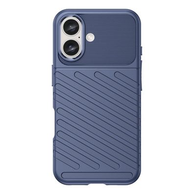 Silikonhülle Thunder Case für iPhone 16 Plus - Blau