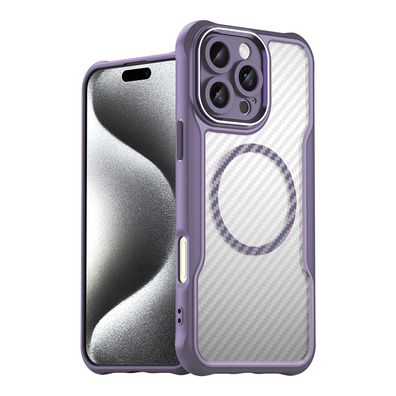 Leading Series Silikonhülle mit MagSafe für iPhone 16 Pro - Violett