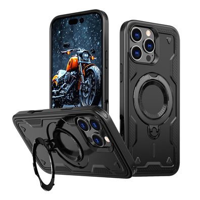 Hybride Schutz-Hülle mit MagSafe für iPhone 16 Pro Max - Schwarz