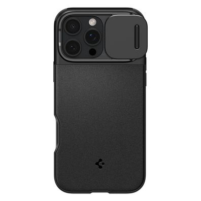 Spigen Optik Armor Mag Hülle mit MagSafe für iPhone 16 Pro Max - Schwarz