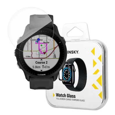 Wozinsky Vollkleber Hartglas (2 Stück) für Garmin Forerunner 965