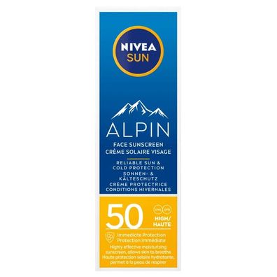 Nivea Sonnencreme Alpiner Gesichtsschutz LSF50, 50ml