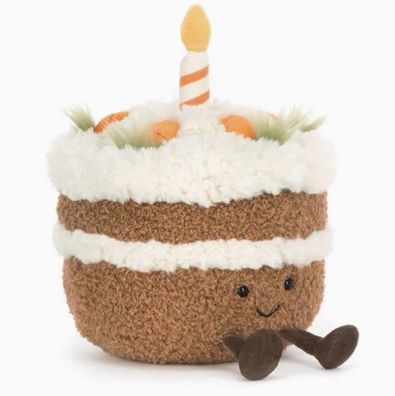 Jelly Cat - Brandneuer Karottenkuchen mit Etikett, 20 cm