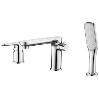 Badewannenarmatur Wasserhahn 3-Loch DIMA Wannenarmatur in Chrom wannenrandarmatur