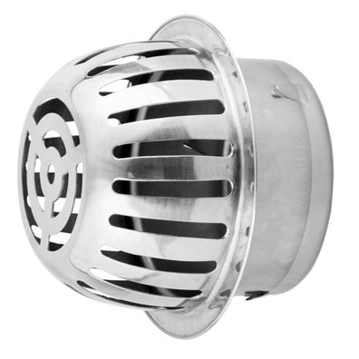 Lüftungsgitter Edelstahl V4A Wetterschutzgitter Ablufthaube Lamellengitter Kamin