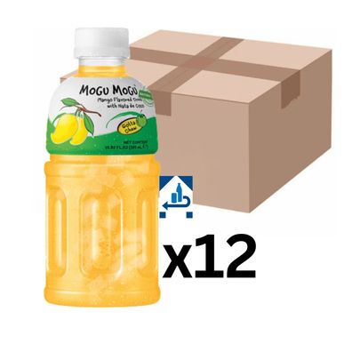 12er-Pack Mogu Mogu Mango Getränk mit Nata de Coco 320ml (inkl. 3€ EINWEG-Pfand)