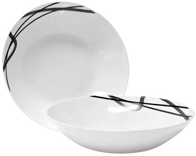 Pastateller Nudelteller 20,3 cm Opal Glas Suppenteller tiefer Teller 53778