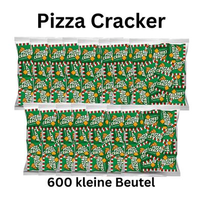 600x Pizza Cracker Mini Beutel einzeln verpackt Knabber Snack Großpack Party