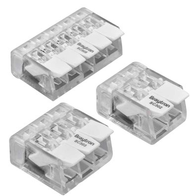 Verbindungsklemme 2-3-5-fach mit Hebel | Compact Kabelverbinder mit Hebeln für