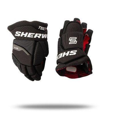 Handschuhe Sherwood T60X Bambini - Farbe: schwarz Größe: 9 Zoll
