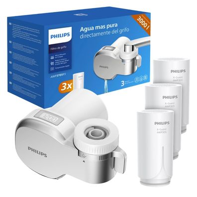 Philips Wasserhahnfilter AWP3705P3/10 mit Display inkl 3 Kartuschen