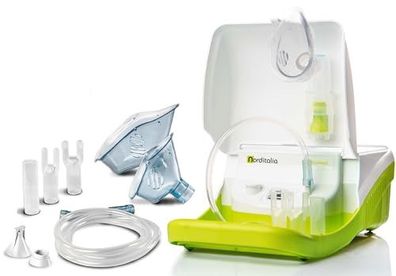 Norditalia Meganeb Plus Aerosol Inhalationsgerät leise mit Zubehörfach