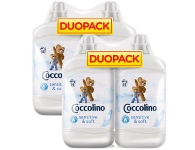 Coccolino Sensitive&Soft Weichspüler Konzentrat 272 Wäschen 4x1700ml