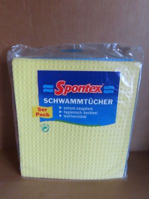 Schwammtuch Schwammtücher 5 Stück Spontex ca. 21x19cm