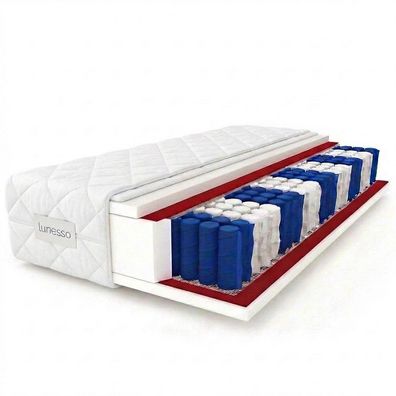 Matratze 120x200cm METIS H3 Taschenfederkern MEMO 16cm 9 zonen premium max