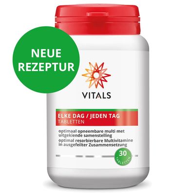 Jeden Tag Multivitamine, 30 Tabletten von Vitals
