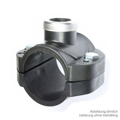 GT PP Anbohrschelle mit G1/2 IG für 63 mm PVC Druckrohre