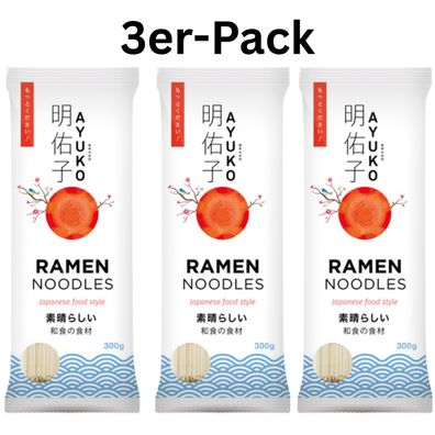 3er-Pack AYUKO Ramen Nudeln 300g