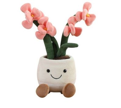 30CM Jellycat rosa Orchidee Puppe weiches und kuscheliges Pluschtier