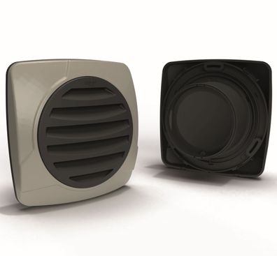 Außengitter Ø 125mm Lüftungsgitter Magnet-Rückstauklappe Abluft Dunstabzug Küche