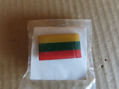 Anstecknadel Pin Flagge von Litauen ca.3 x1,7cm