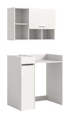 Waschmaschienenumbau Set in weiß Nachbildung