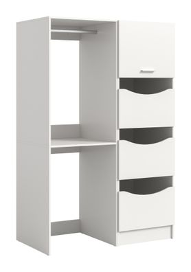 Waschmaschienenumbau Set in weiß Nachbildung
