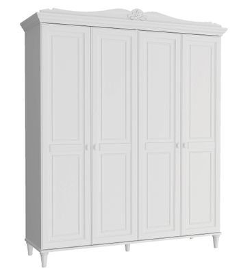 Almila Kleiderschrank Lory 4-türig mit LEDs