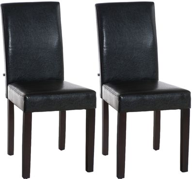 2er Set Esszimmerstuhl Ina dunkelbraun, braun
