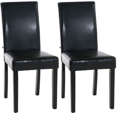 2er Set Esszimmerstuhl Ina schwarz, schwarz