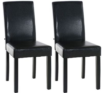2er Set Esszimmerstuhl Ina schwarz, braun