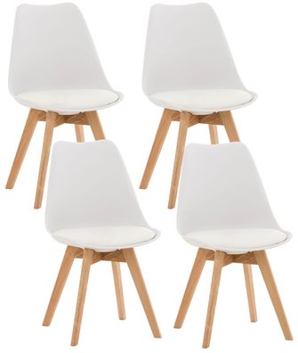 4er Set Stuhl Linares, weiß