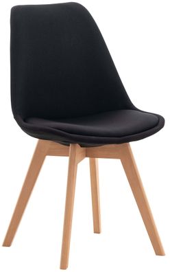 Stuhl Linares Stoff, schwarz