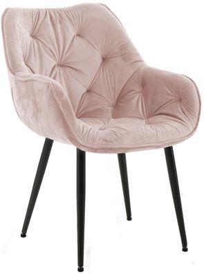 Stuhl Tanna Samt, pink