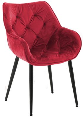 Stuhl Tanna Samt, rot