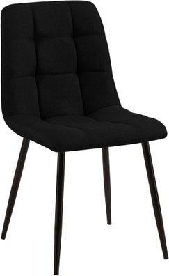 Esszimmerstuhl Tilde Stoff, schwarz