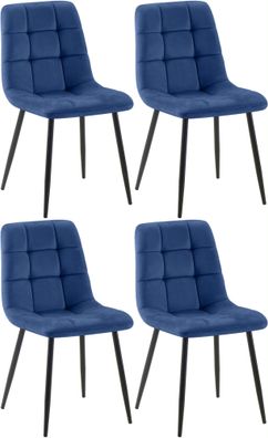 4er Set Esszimmerstühle Antibes, blau