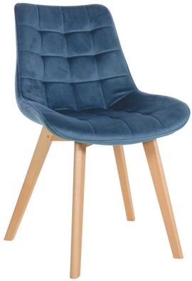 Stuhl Brook Samt, blau