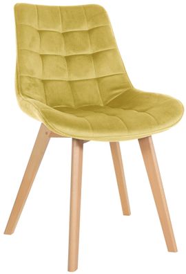 Stuhl Brook Samt, gelb