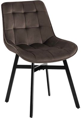 Stuhl Colby Samt, braun