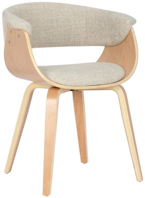 Stuhl Bruce Stoff natura, creme