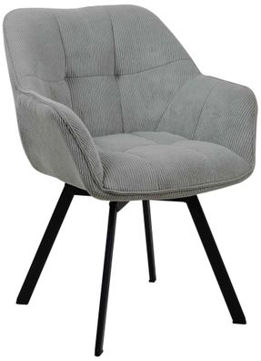 Esszimmerstuhl Jordi Cord, grau