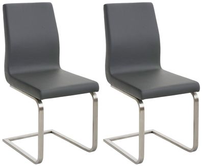 2er Set Esszimmerstühle Belfort, grau