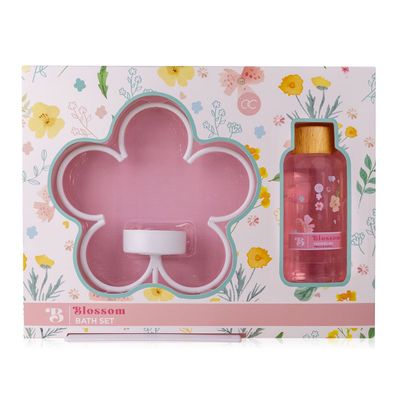 Geschenkset Blossom mit Kerzenständer