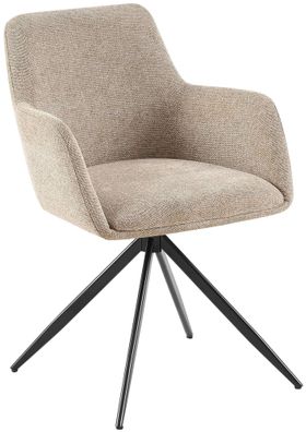 Esszimmerstuhl Olema Stoff, taupe