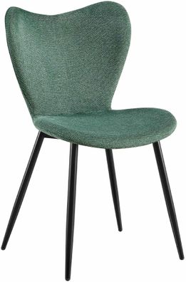 Esszimmerstuhl Maika Stoff, grün