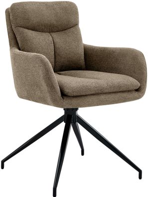 Esszimmerstuhl Somers Stoff, braun