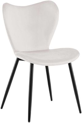 Esszimmerstuhl Maika Samt, grau